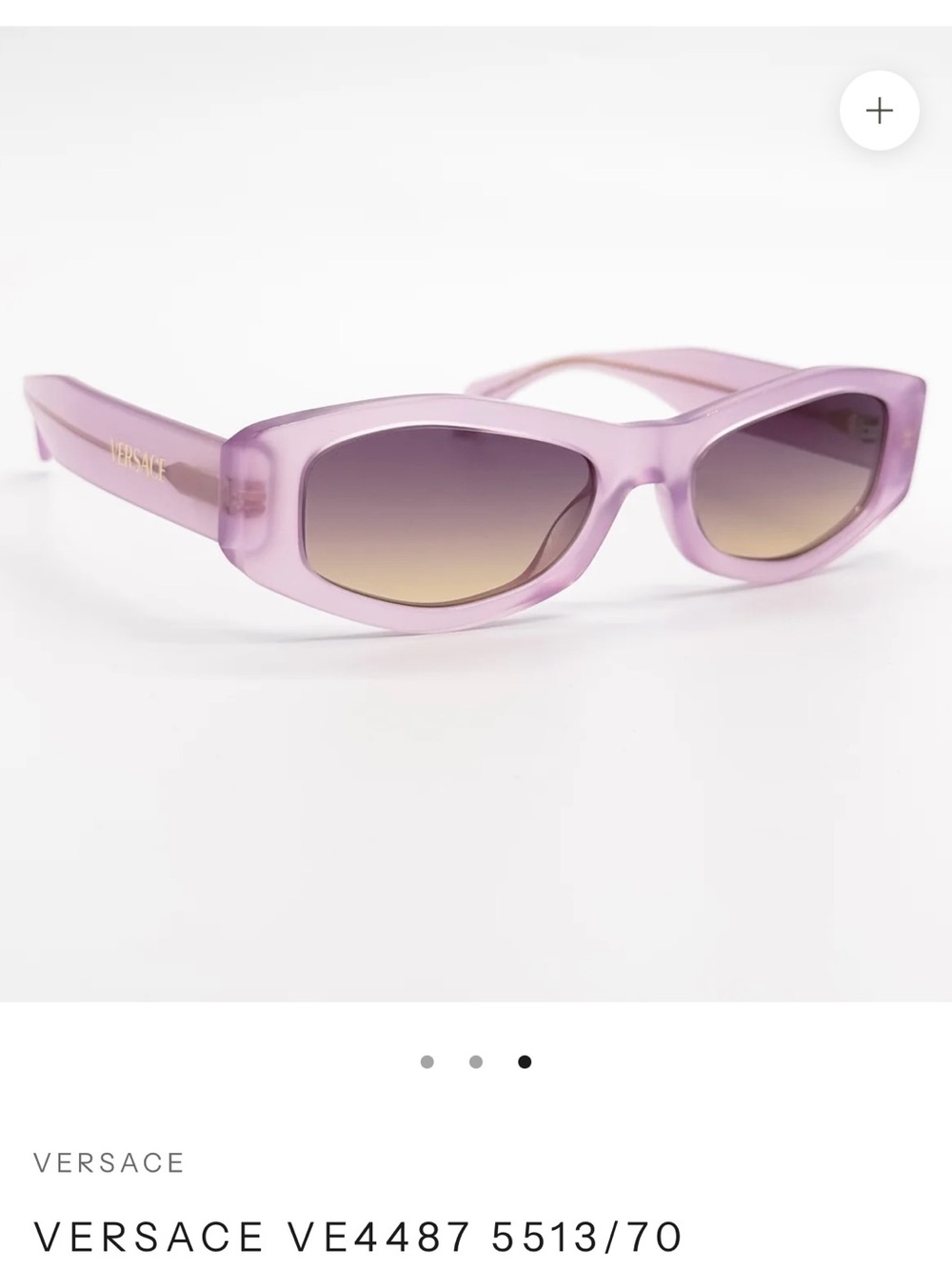 Versace Lavender/Purple Cat-Eye Sunglasses